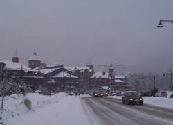 Le village de Whistler au petit matin